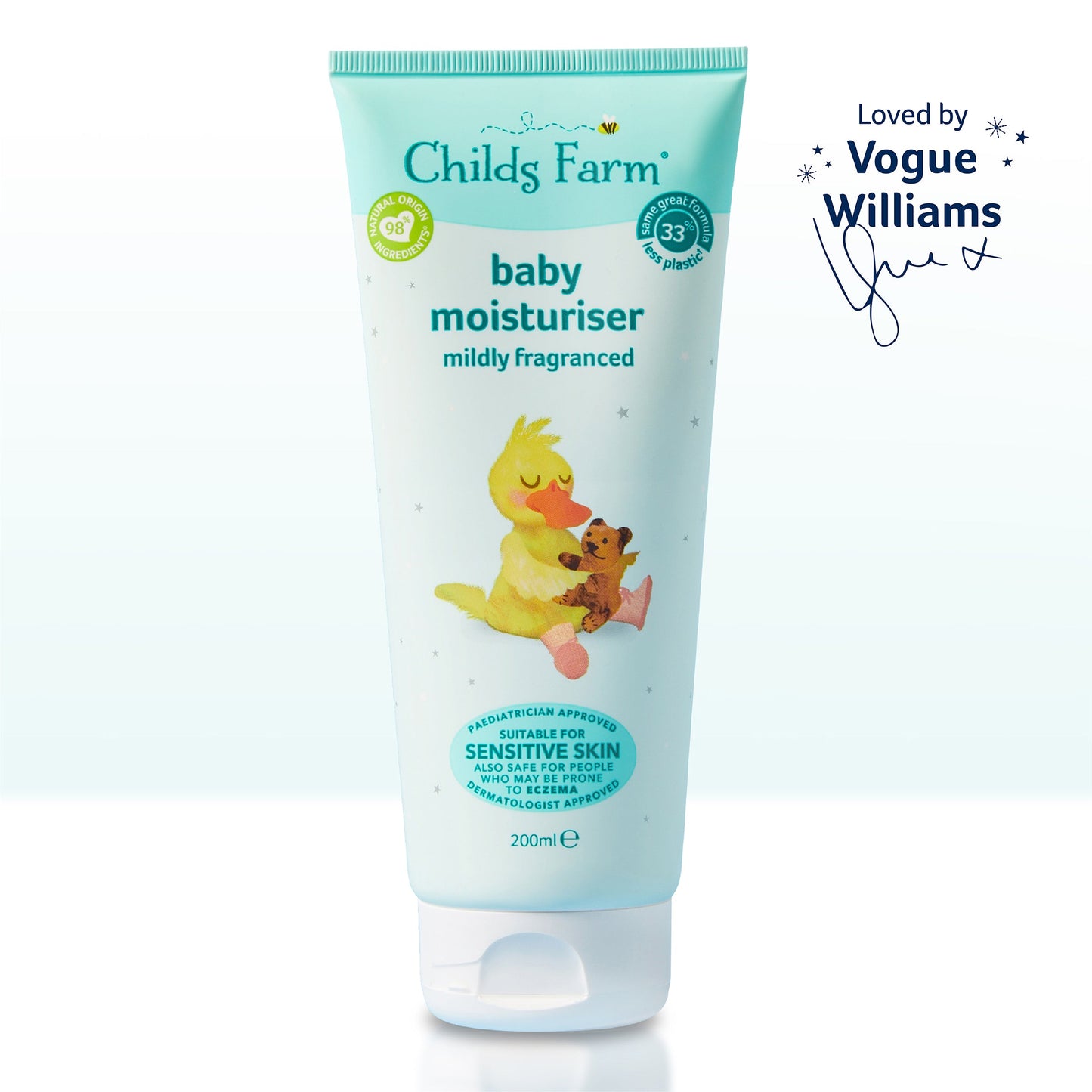 Childs Farm baby moisturiser mildly fragranced