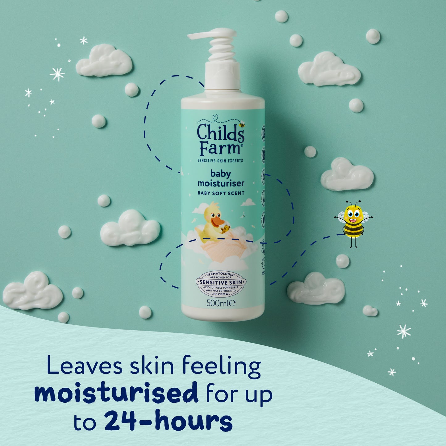 Childs Farm Baby Moisturiser Baby Soft Scent 500ml