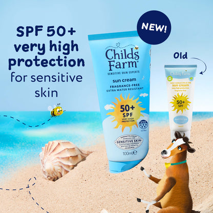 Childs Farm SPF50+ Sun Cream Fragrance-Free 100ml