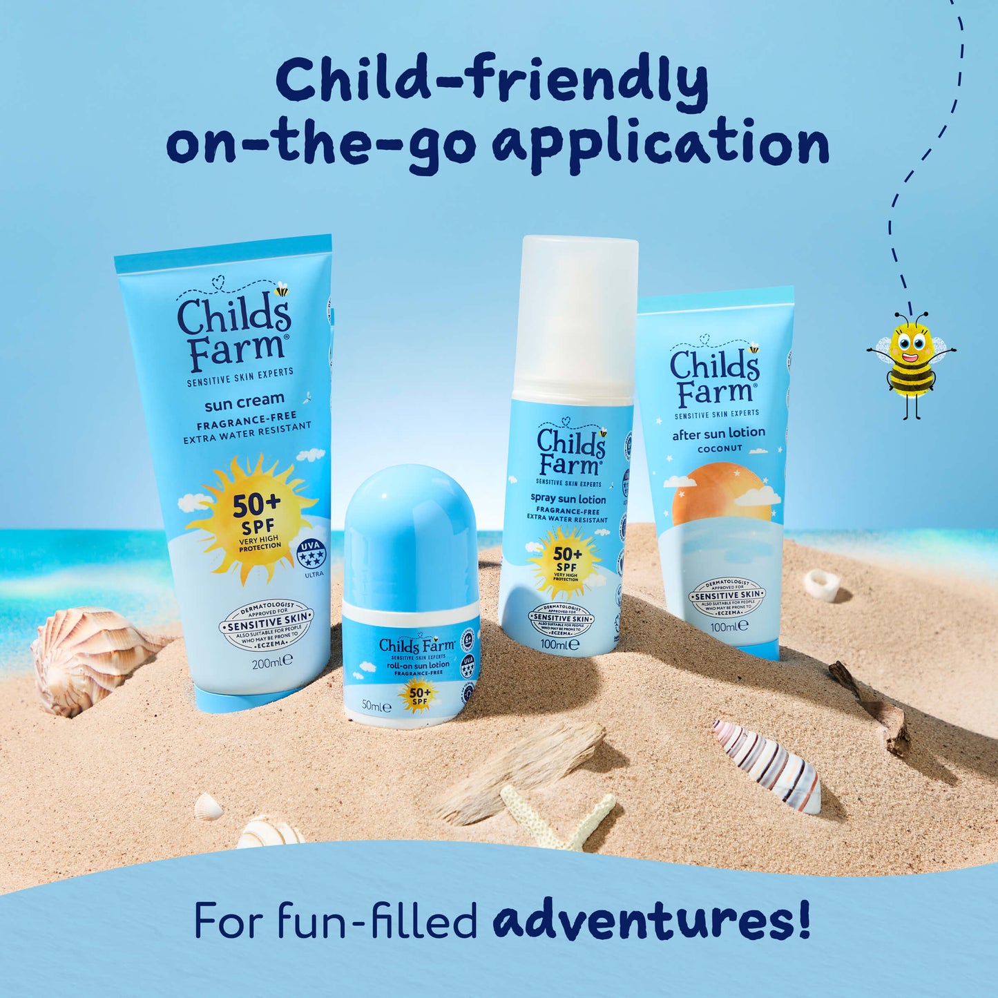 Childs Farm SPF50+ Sun Cream Fragrance-Free 200ml