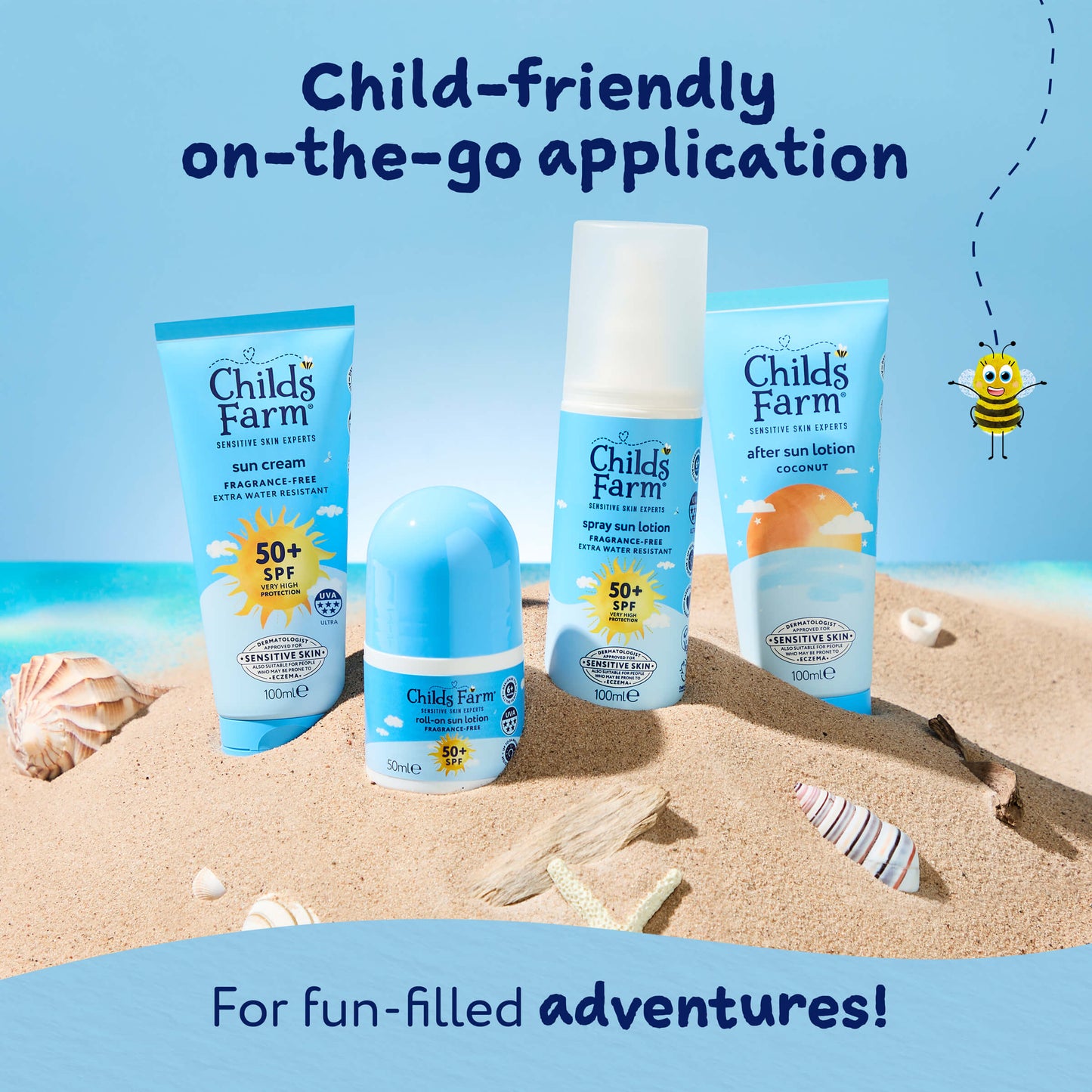 Childs Farm SPF50+ Sun Cream Fragrance-Free 100ml