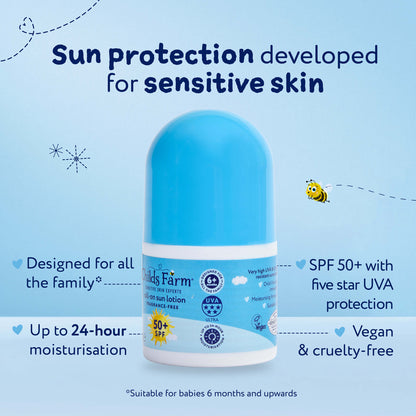 Childs Farm SPF50+ Roll On Fragrance-Free 50ml