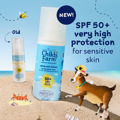 Childs Farm SPF50+ Sun Spray Fragrance-Free 100ml