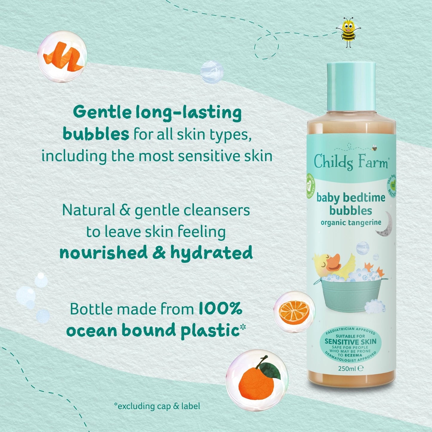 Childs Farm baby bedtime bubbles organic tangerine