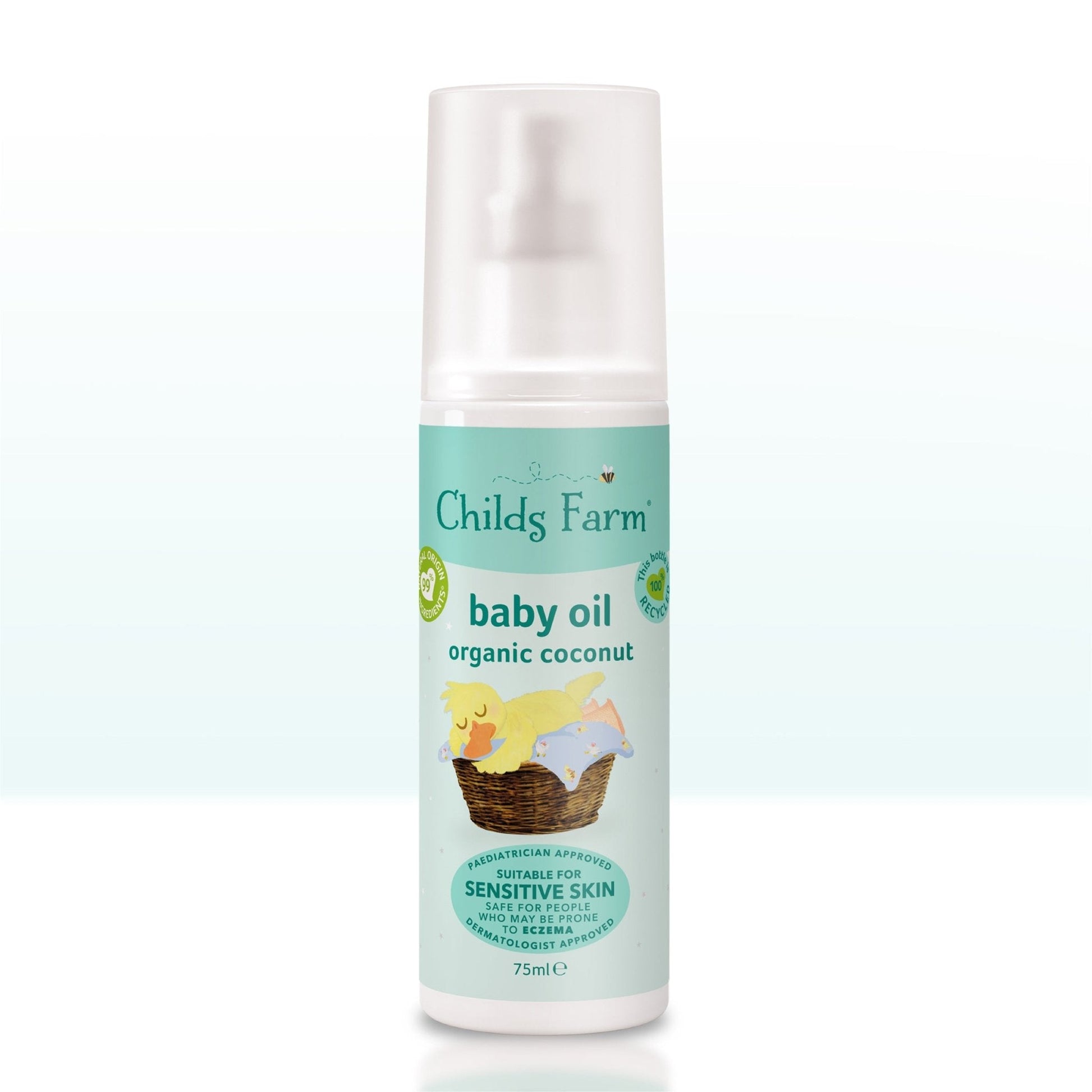 Childs Farm baby oil organic coconut