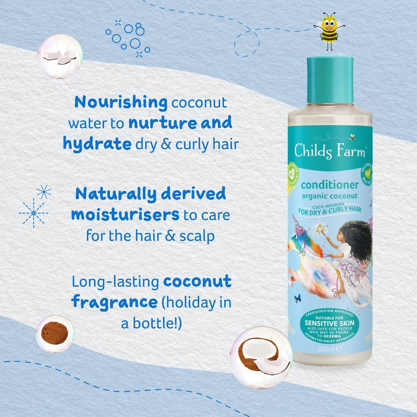 Childs Farm coco-nourish conditioner organic coconut