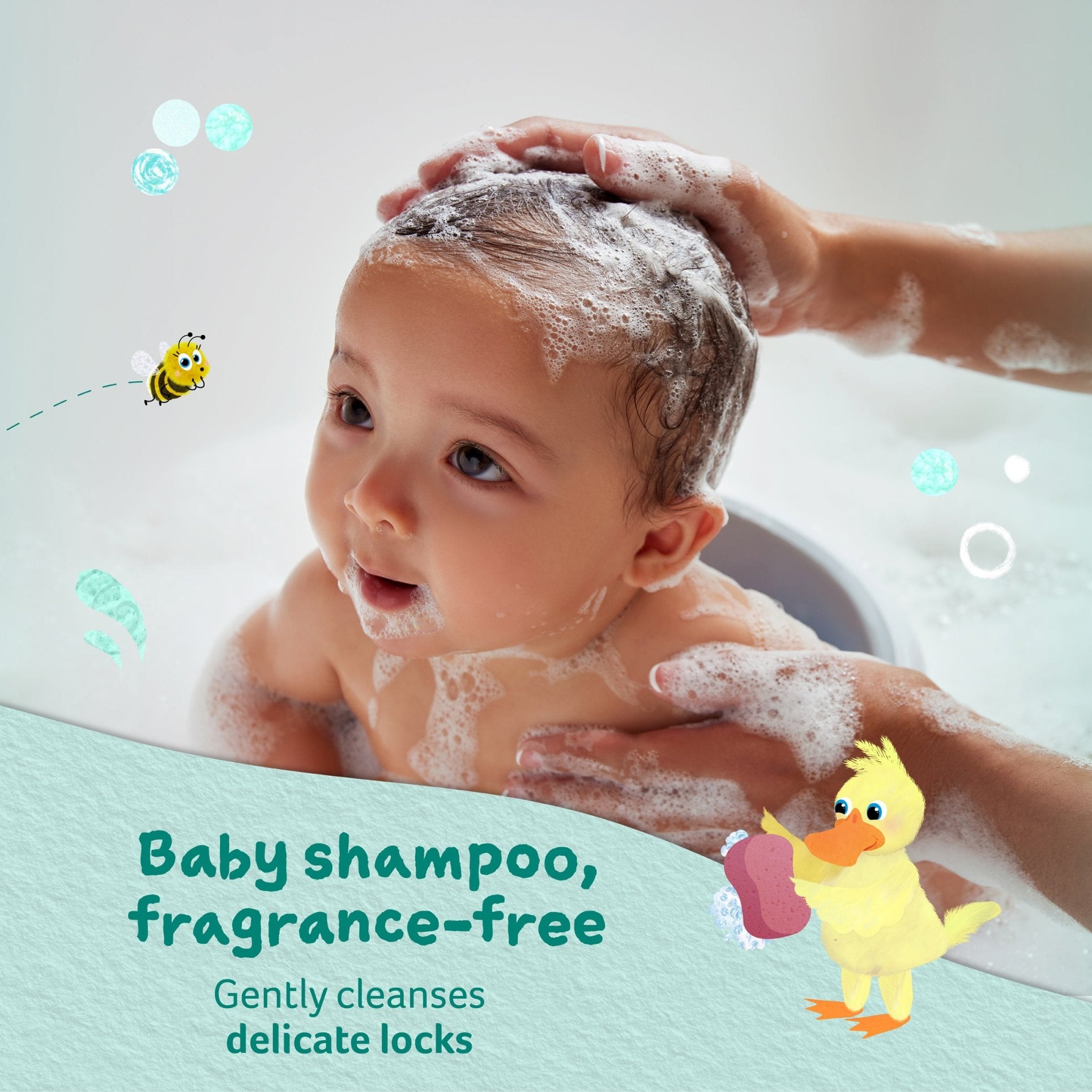 Free and hot sale clear baby shampoo