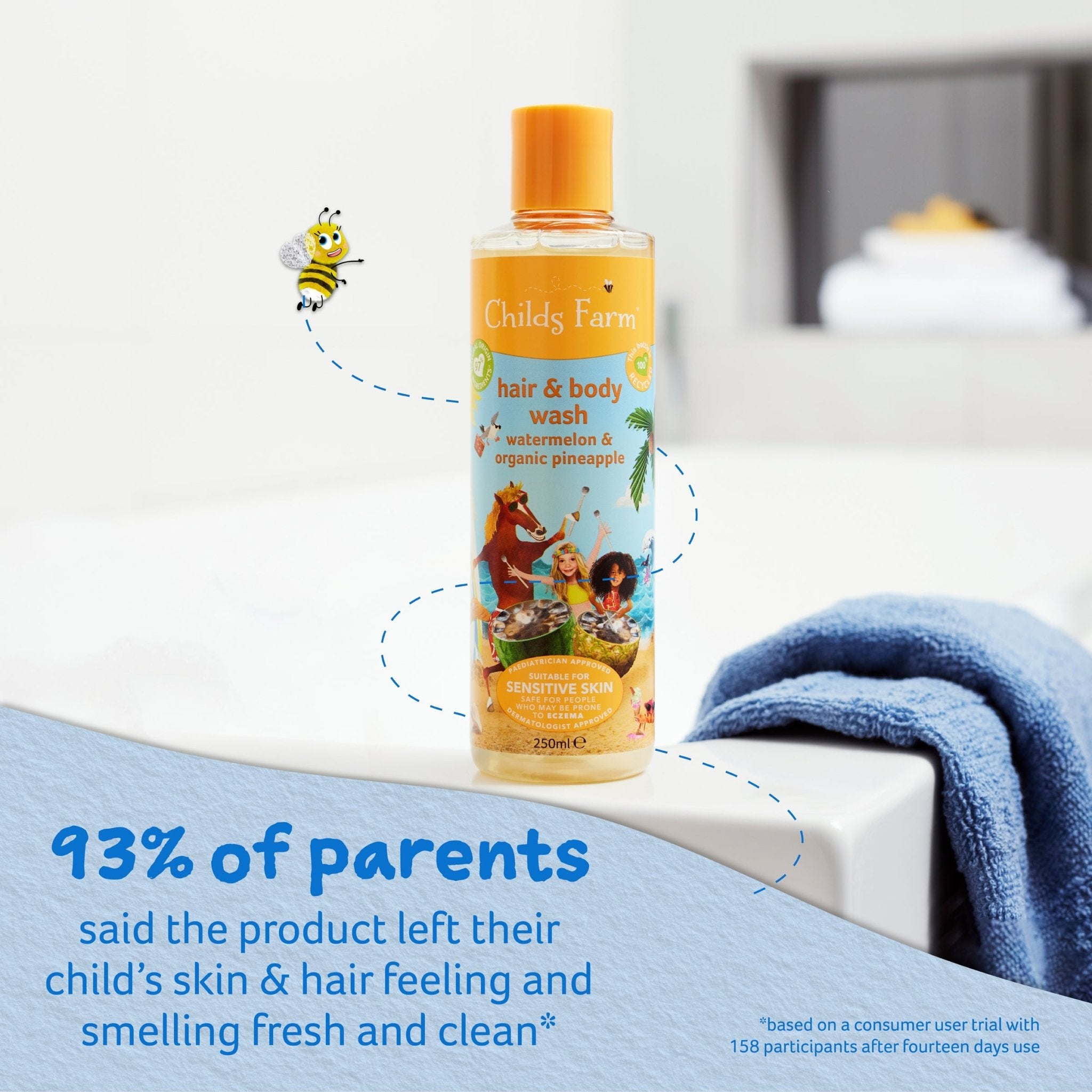 Organic kids body sales wash