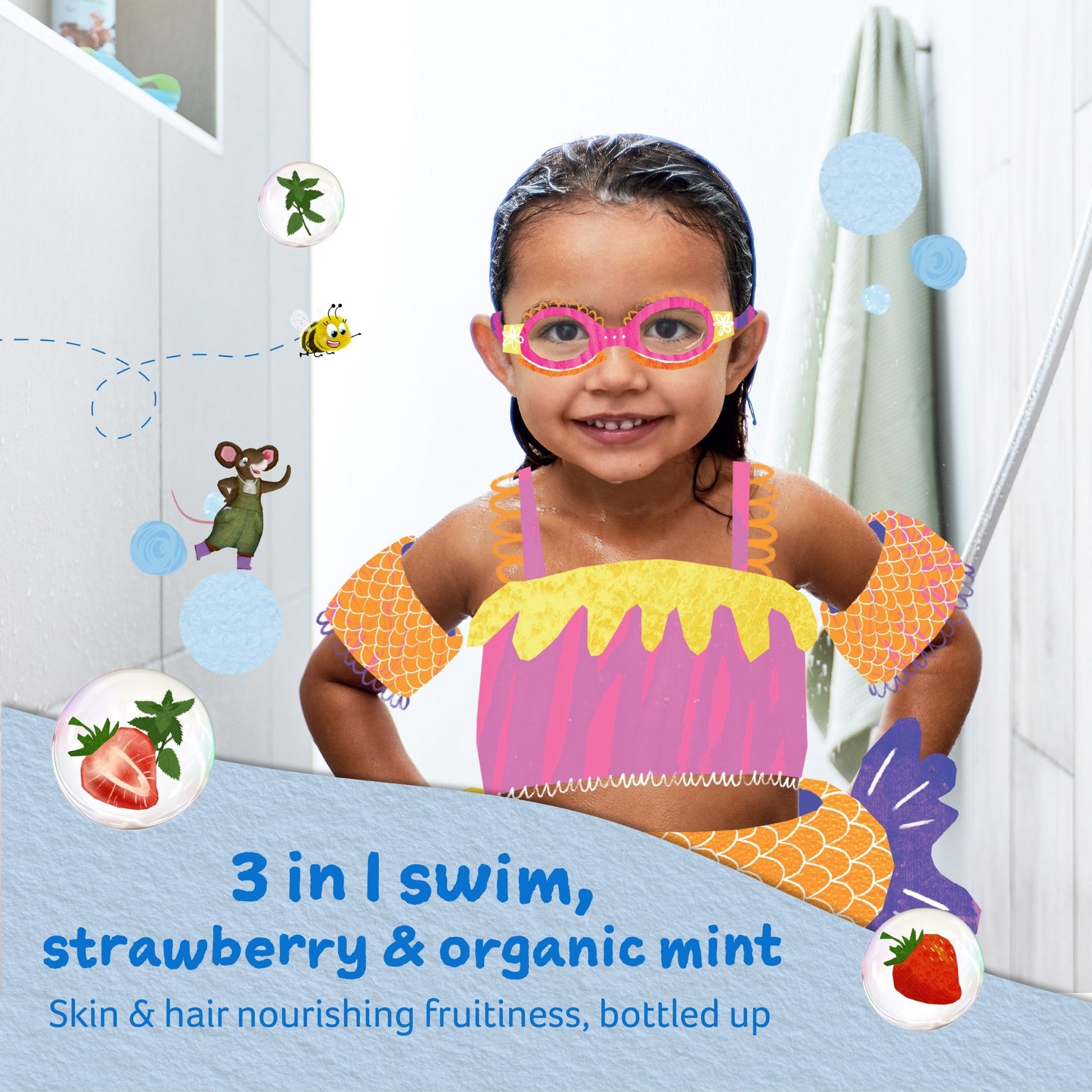 [STAFF] 3 in 1 swim strawberry & organic mint